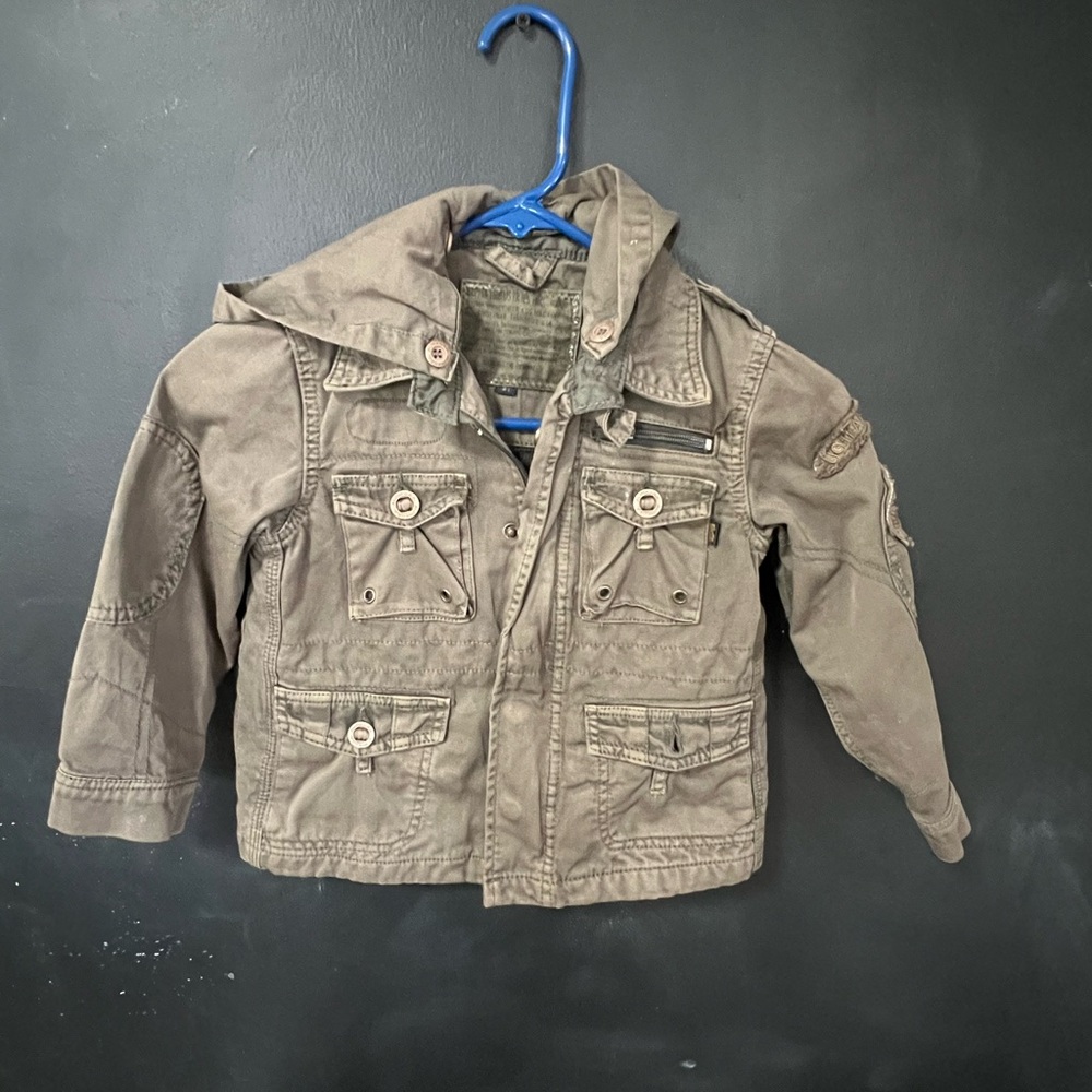Kids Alpha Industries Flight Apparel Jacket - 3T Hooded
